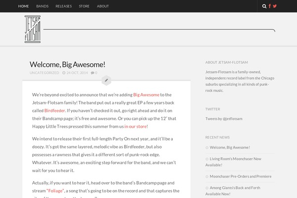 Anew theme site design template sample