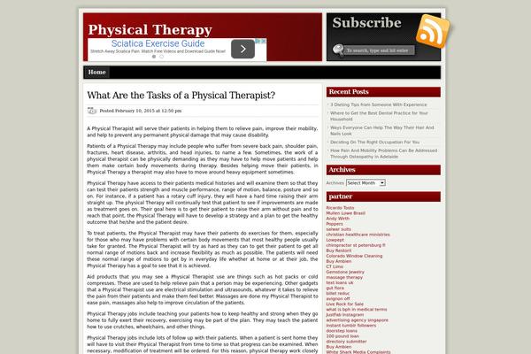 ModXBlog theme site design template sample