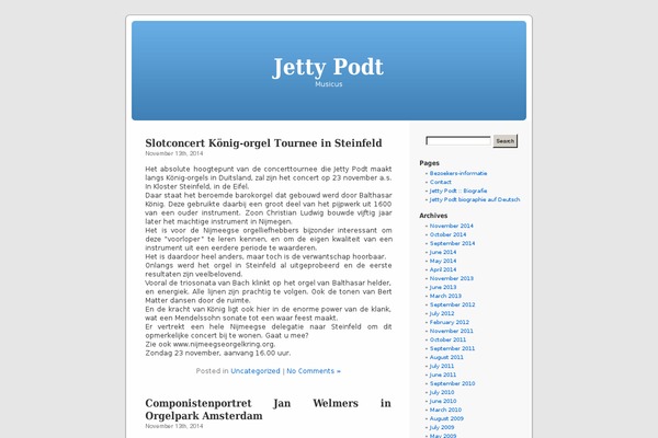 Site using Wolf-tour-dates plugin