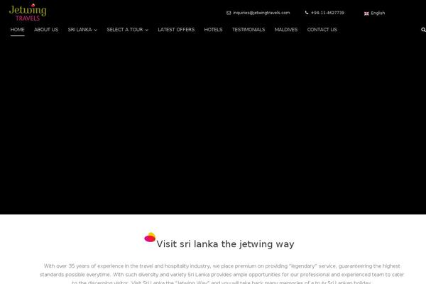 jetwingtravels.com site used Theme-jetwing-travels