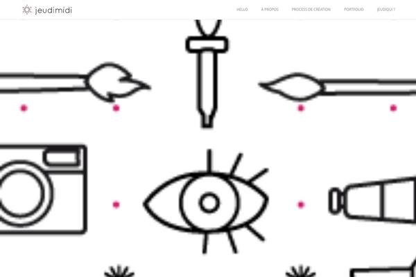 Visia theme site design template sample
