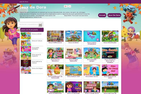 FunGames theme site design template sample