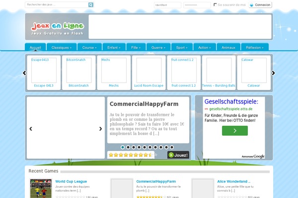BrayGames theme site design template sample