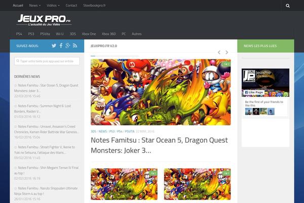 Hueman theme site design template sample