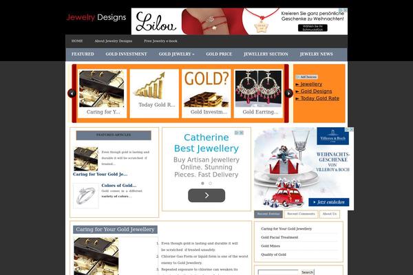 GrungeMag theme site design template sample