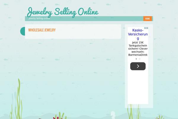 Something Fishy theme site design template sample