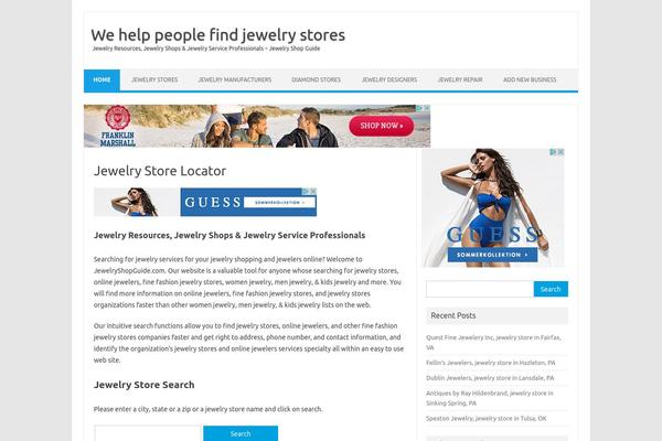 Iconic One theme site design template sample