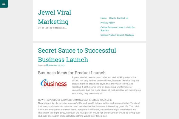 Just Write theme site design template sample
