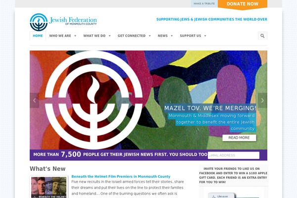 jewishmonmouth.org site used Pixelovewp