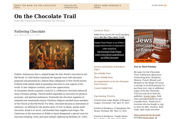 jews-onthechocolatetrail.org site used Classic-bakery