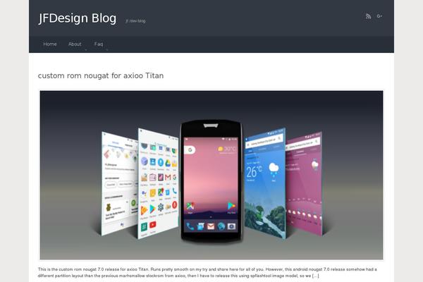 evolve theme site design template sample