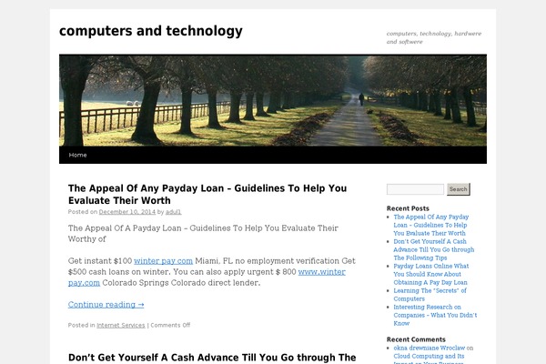 Twenty Ten theme site design template sample