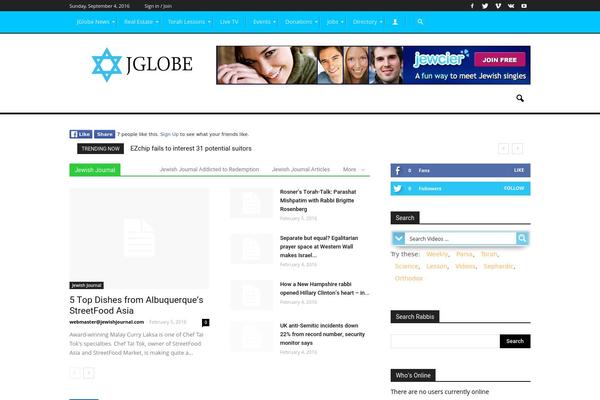 Site using BuddyPress Global Search plugin