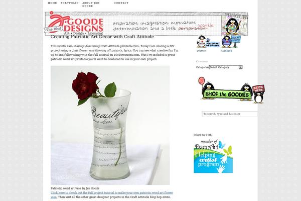 jgoode.com site used Thesis 1.8.4