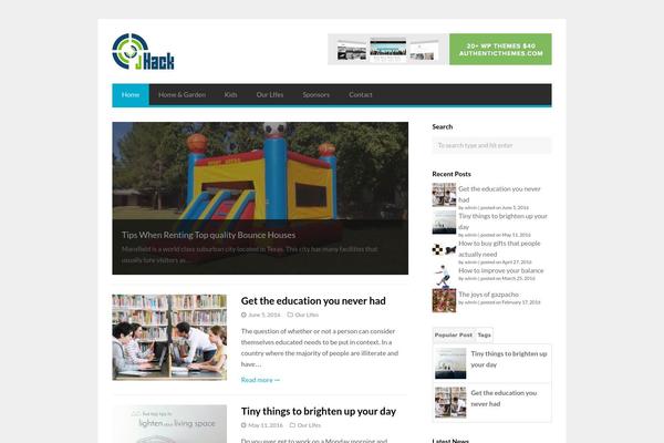 GoPress theme site design template sample