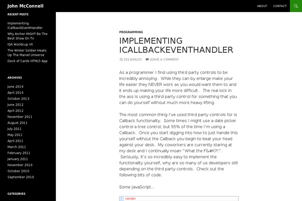 Basic theme site design template sample