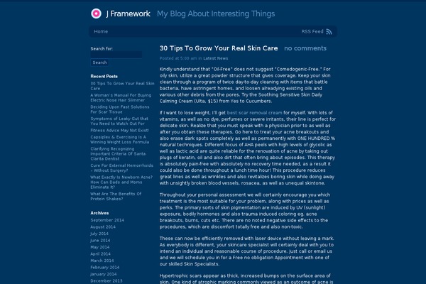 Andrea theme site design template sample