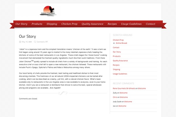 Delicacy theme site design template sample