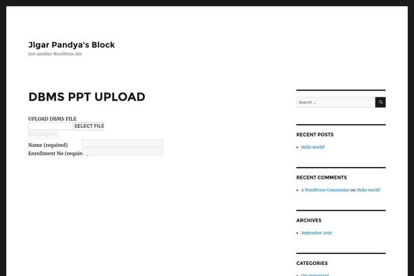 jigarpandya.com site used Simple’n’Bright
