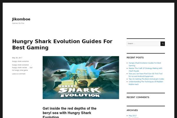 Twenty Sixteen theme site design template sample