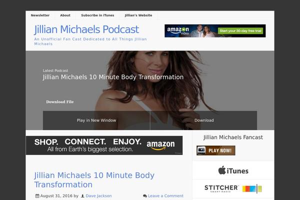 jillianmichaelspodcast.com site used Podcastpro