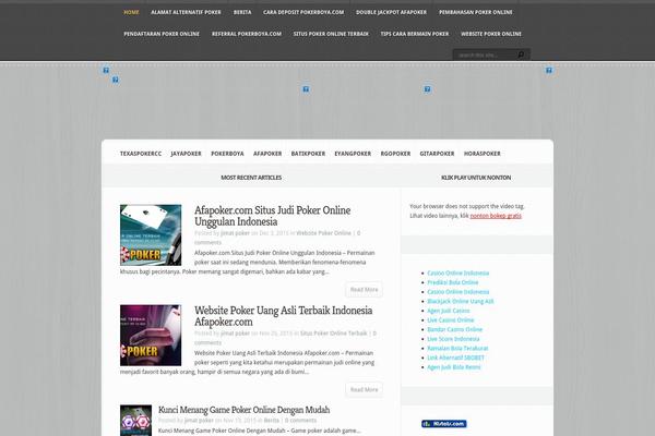 Aggregate theme site design template sample