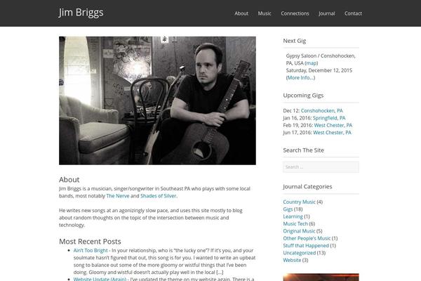 Site using Gigs Calendar plugin