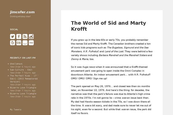 Site using Simple Follow Me Social Buttons Widget plugin