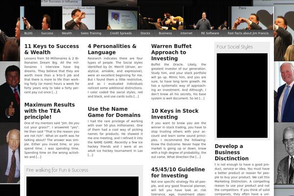 jimfrancis.com site used Magazine Flow