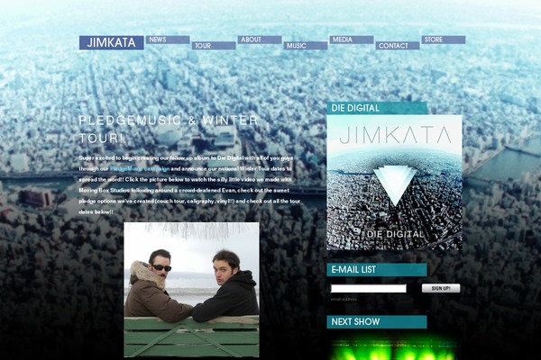 Site using ArtistDataPress plugin