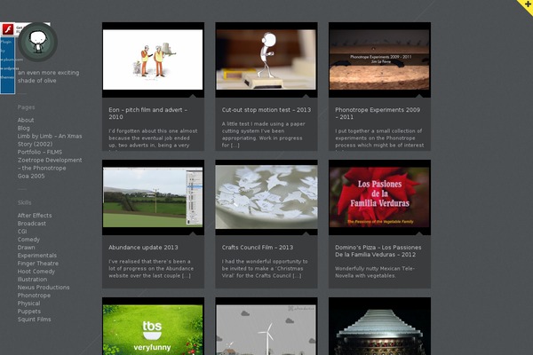 Gridlocked theme site design template sample