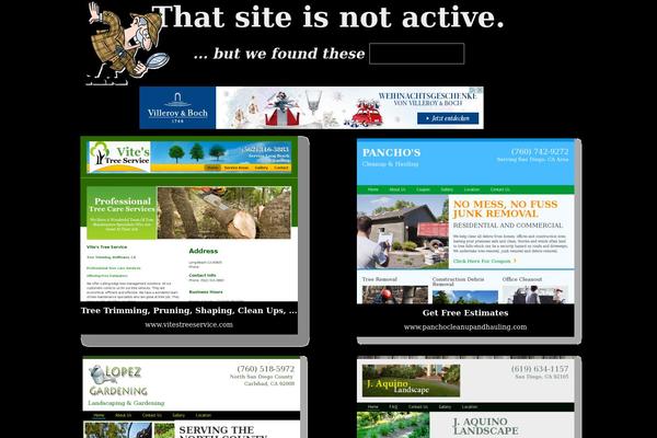 Frontend theme site design template sample