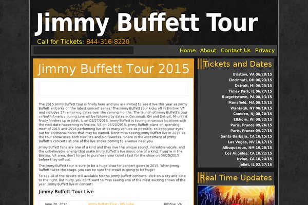 jimmybuffetttour.org site used Ping