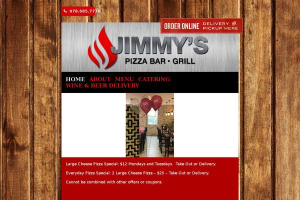 Pizza theme site design template sample