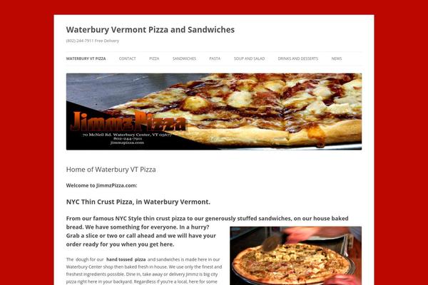 Twenty Twelve theme site design template sample