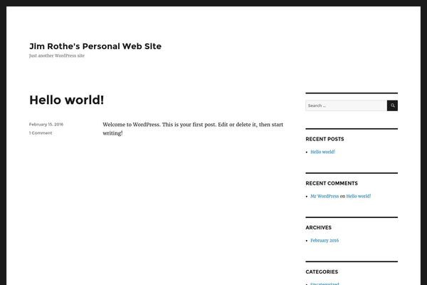 jimrothe.com site used The Box