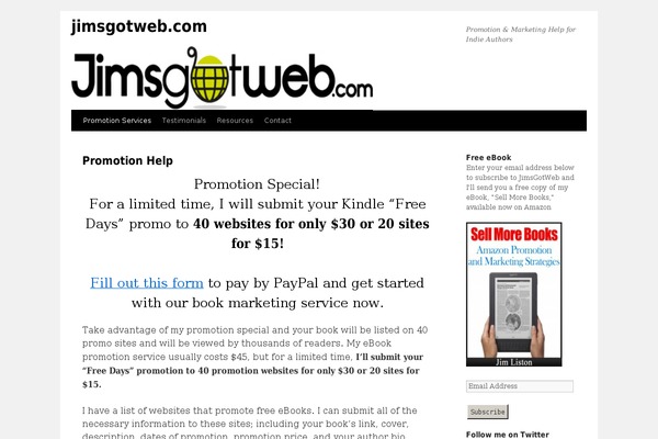 Promotion theme site design template sample