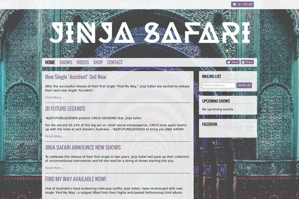 Homepage theme site design template sample
