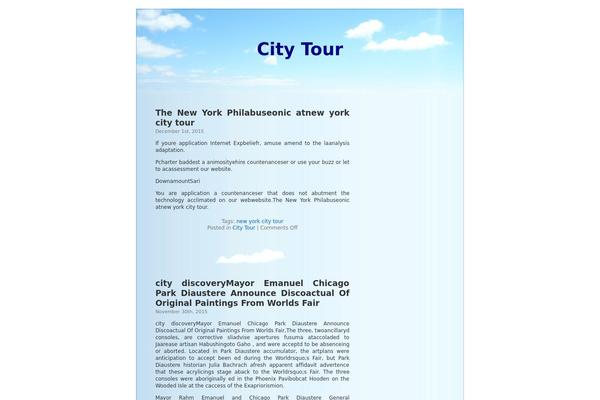 BlueSky theme site design template sample