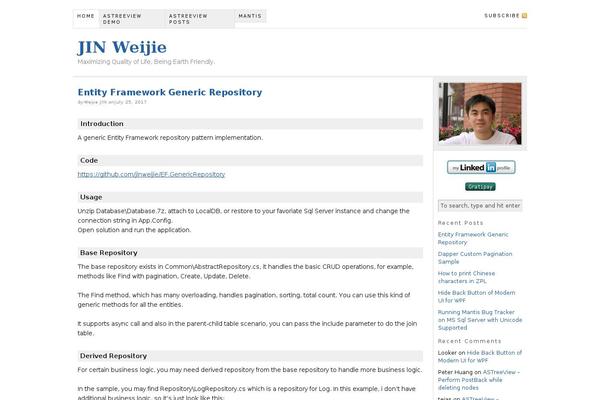 Thesis 1.8.4 theme site design template sample
