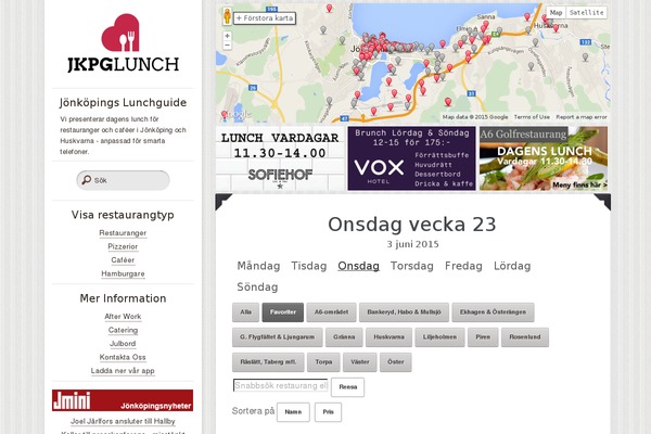 jkpglunch.se site used Lunch
