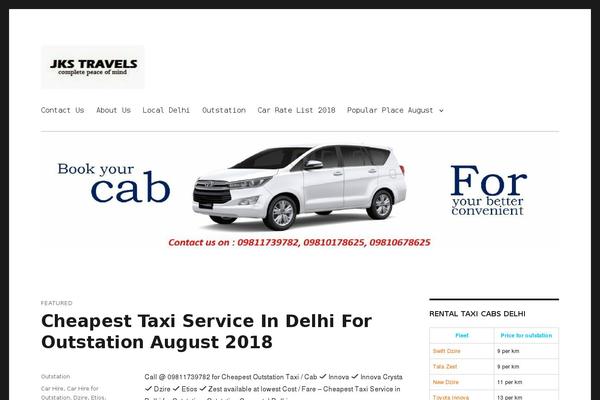 Twenty Sixteen theme site design template sample