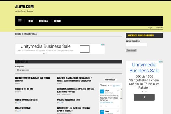 Social Magazine theme site design template sample