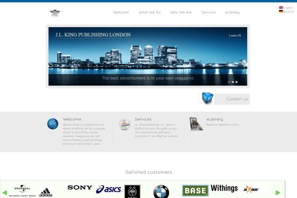 Vulcan theme site design template sample
