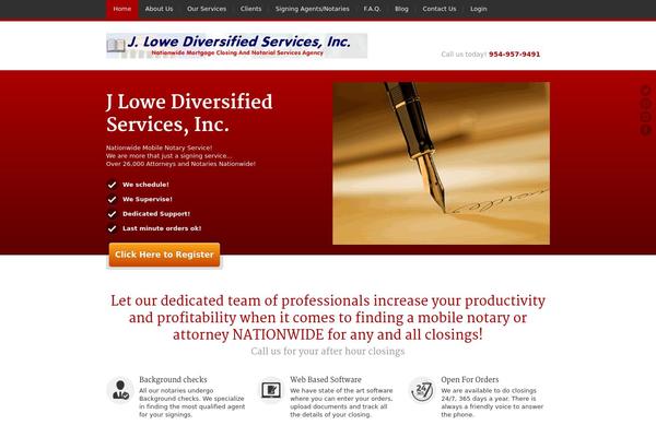 JustLanded theme site design template sample
