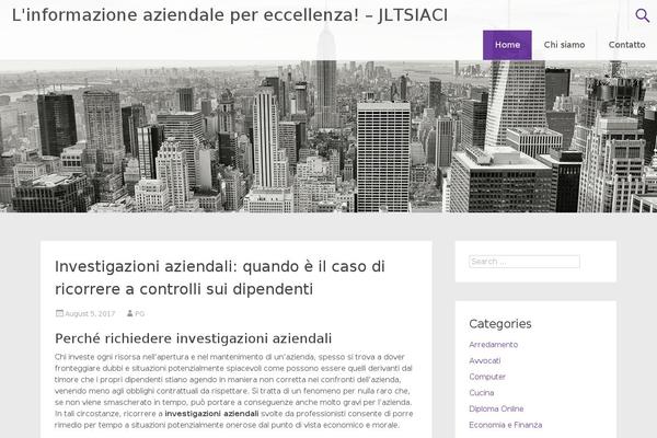 Radiate theme site design template sample