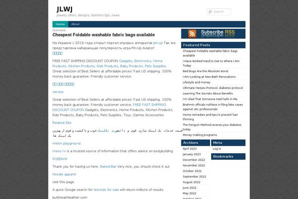 Simpleblue theme site design template sample