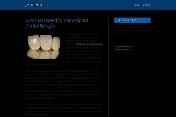 Hostmarks theme site design template sample