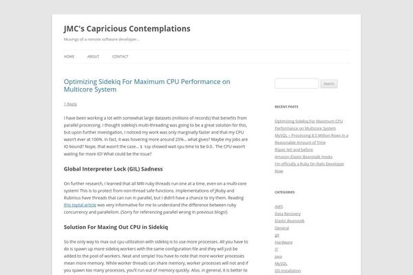 Site using Easy Social Icons plugin