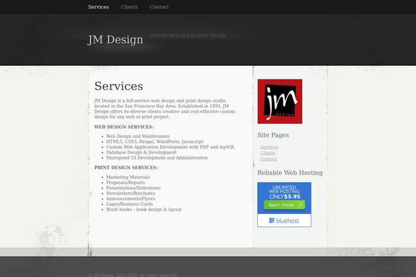 jmdgraphics.com site used Elegant Grunge